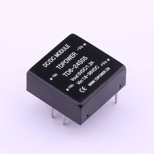 TD6-24D05W  Vin=9V~36V Vout=±5.05V 1.2A  价格以咨询为准