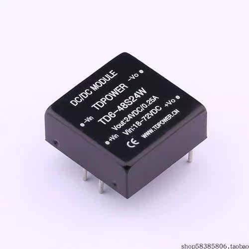 TD6-48S24W   Vin=18V~72V Vout=24V 250mA  价格以咨询为准