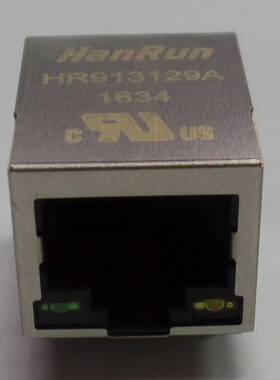 HR913129A   RJ45 带LED 带网络变压器  价格以咨询为准