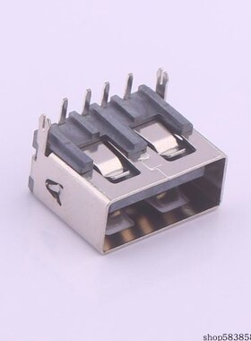 912-221A2021D10100 母座 弯插 后两脚无边方弹铁壳LCP黑胶6.2DIP