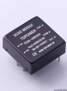 TD6-48D05  Vin=36V~72V Vout=±5.05V 600mA 可正负配置