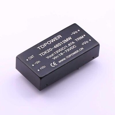 TDK20-48S12MW   Vin=18V~72V Vout=12V 1.67A  价格以咨询为准