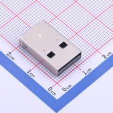 917-P81A202ED60200   Type-A 公头 沉板 有孔铁壳带柱LCP黑胶