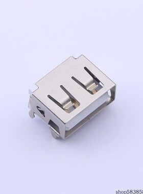 913-361B3015D10200   母座 弯插 四脚无边方弹铁壳反向