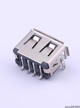 912-111A2023S10100 母座 卧贴 前两脚有边方弹铁壳LCP黑胶6.8SMT