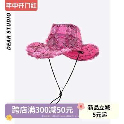 西部牛仔帽甜酷女春夏百搭登山帽