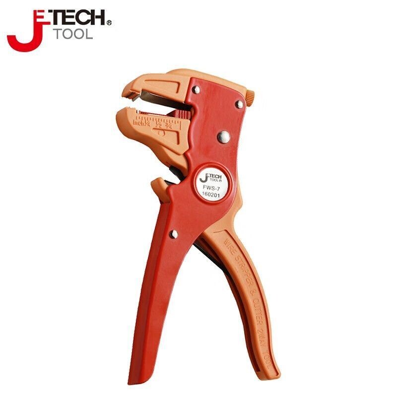 捷科鸭嘴钳FWS-7 单排线自动剥线钳多功能剥线剪拔线钳 170mm