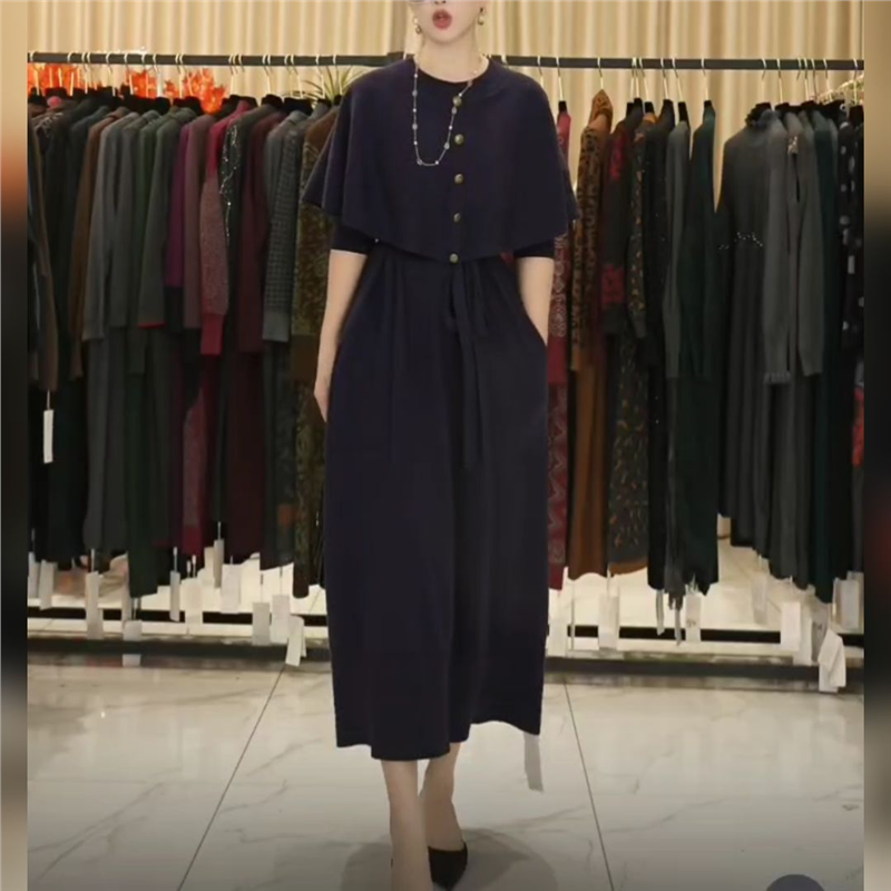 2025高贵紫假两件气质设计款气质秋冬长款轻奢针织连衣裙,女装/女士精品,连衣裙,淘宝优惠券,粉丝福利购,淘宝优惠卷