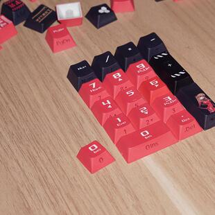 热升华PBT增补键帽数字区侧刻透光EVA明日香初号机绫波丽十字轴