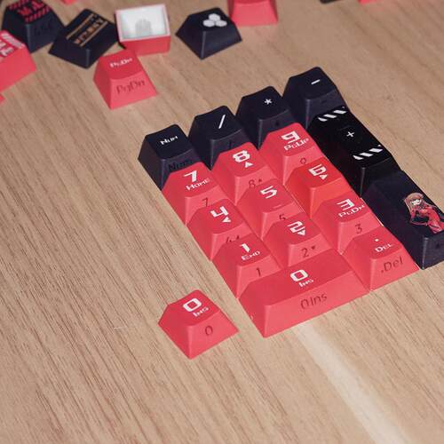 热升华PBT增补键帽数字区