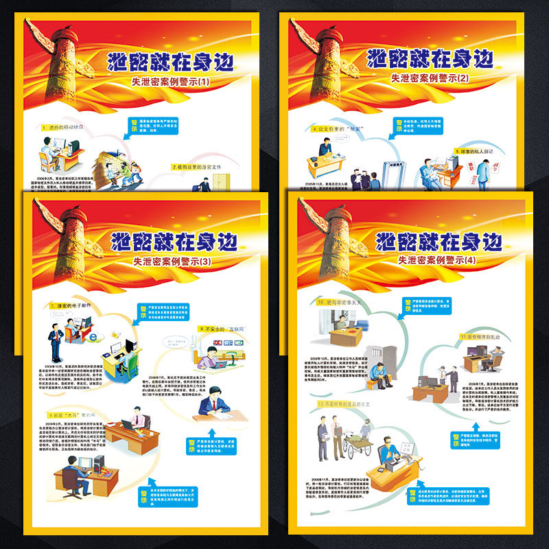 身边失nah33就在套图泄密海报保密贴画宣传案例警示安全泄密挂图