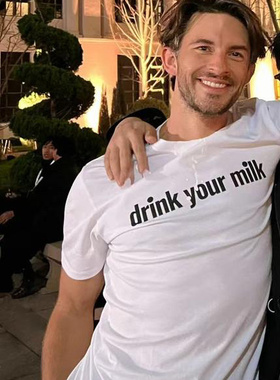 Fellow Travelers  drink your milk 同路人周边短袖全棉男女T恤