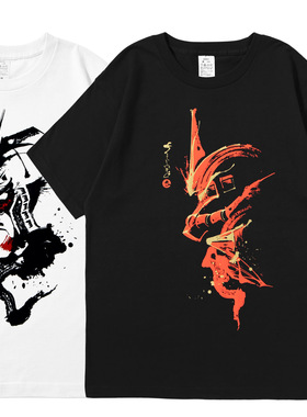 机动战士高达T恤周边日系二次元动漫重磅纯棉落肩宽松不透短袖