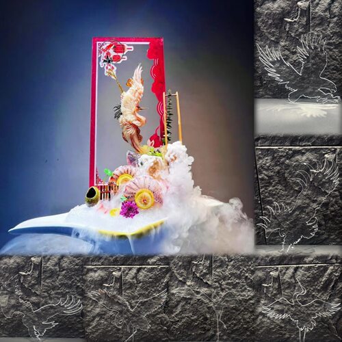 刺身鱼雕3D/4D透明亚克力摆件