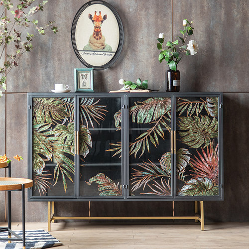 探本简约储藏玻璃家用餐边柜