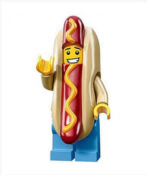 原封 乐高人仔拼插积木 71008抽抽乐 第13季#14 热狗 人 香肠
