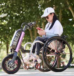 强劲力机头电动车代步车三轮车残疾轻便运动铝合金折叠休闲推车