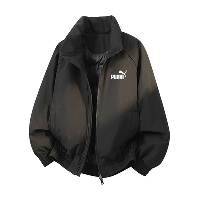 奥莱专柜男士美式立领羽绒棉服