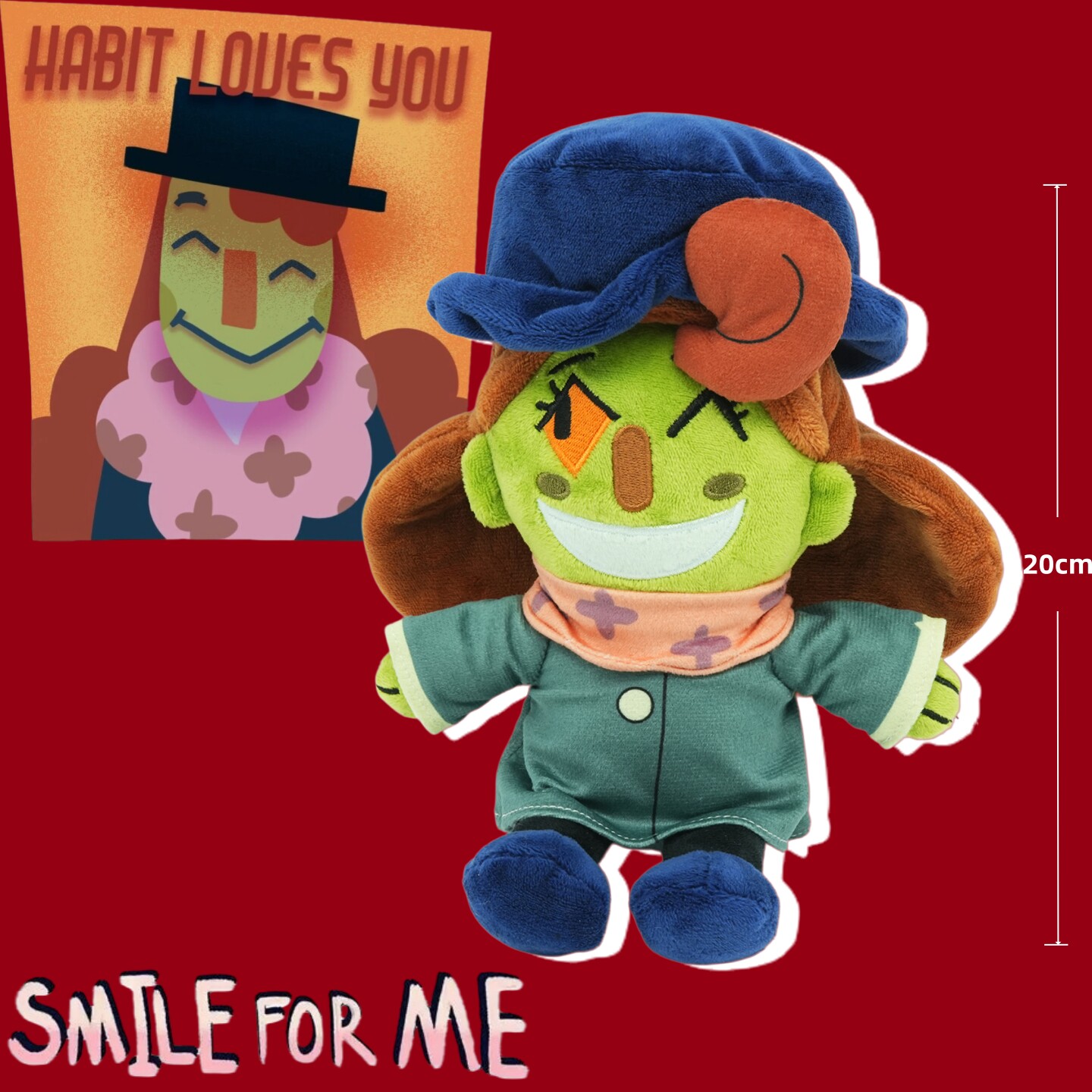 跨境为我微笑Smile For Me Dr. Habit哈比特医生毛绒玩具儿童礼物