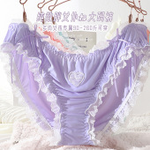 内内 梦幻纯棉底裆260斤加肥加大码 仙气飘飘胖MM女士内裤 包臀大码