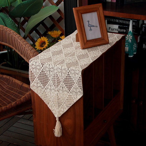 森系侘寂风美式柜巾桌旗