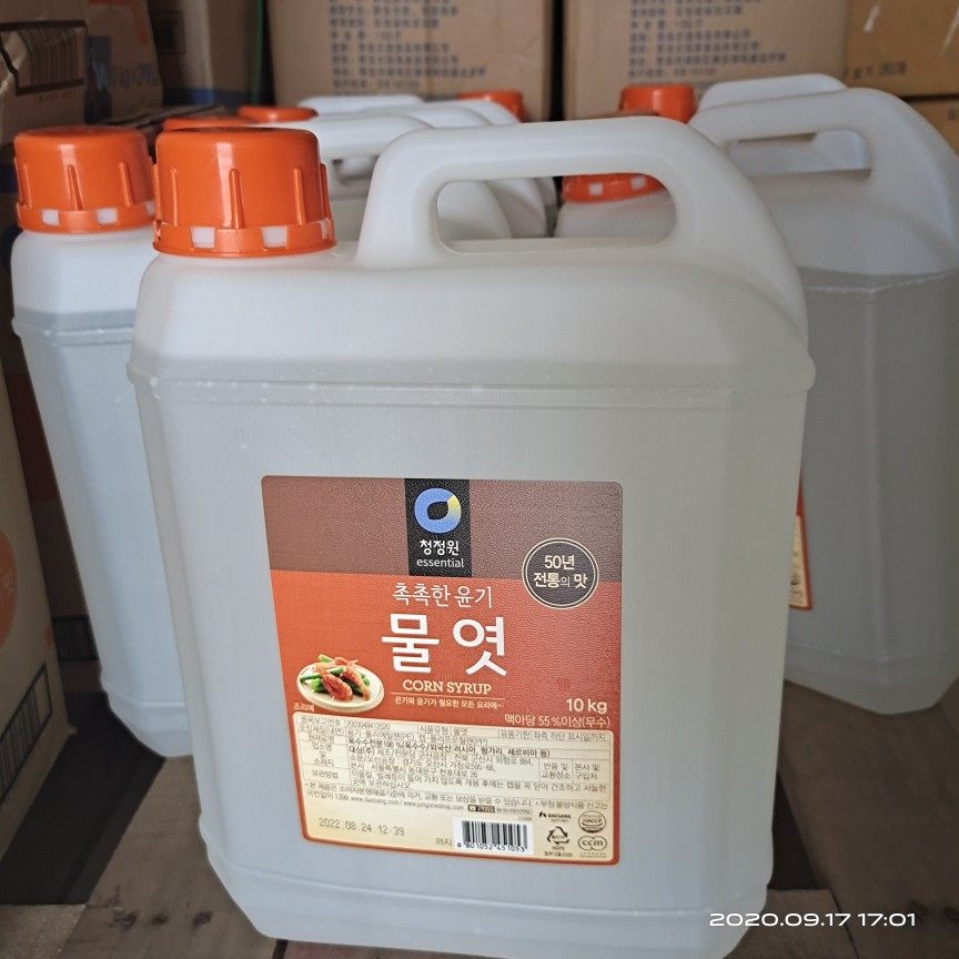 进口清净园麦芽糖浆10kg韩国水怡韩式泡菜糖稀牛轧糖烘焙玉米糖稀
