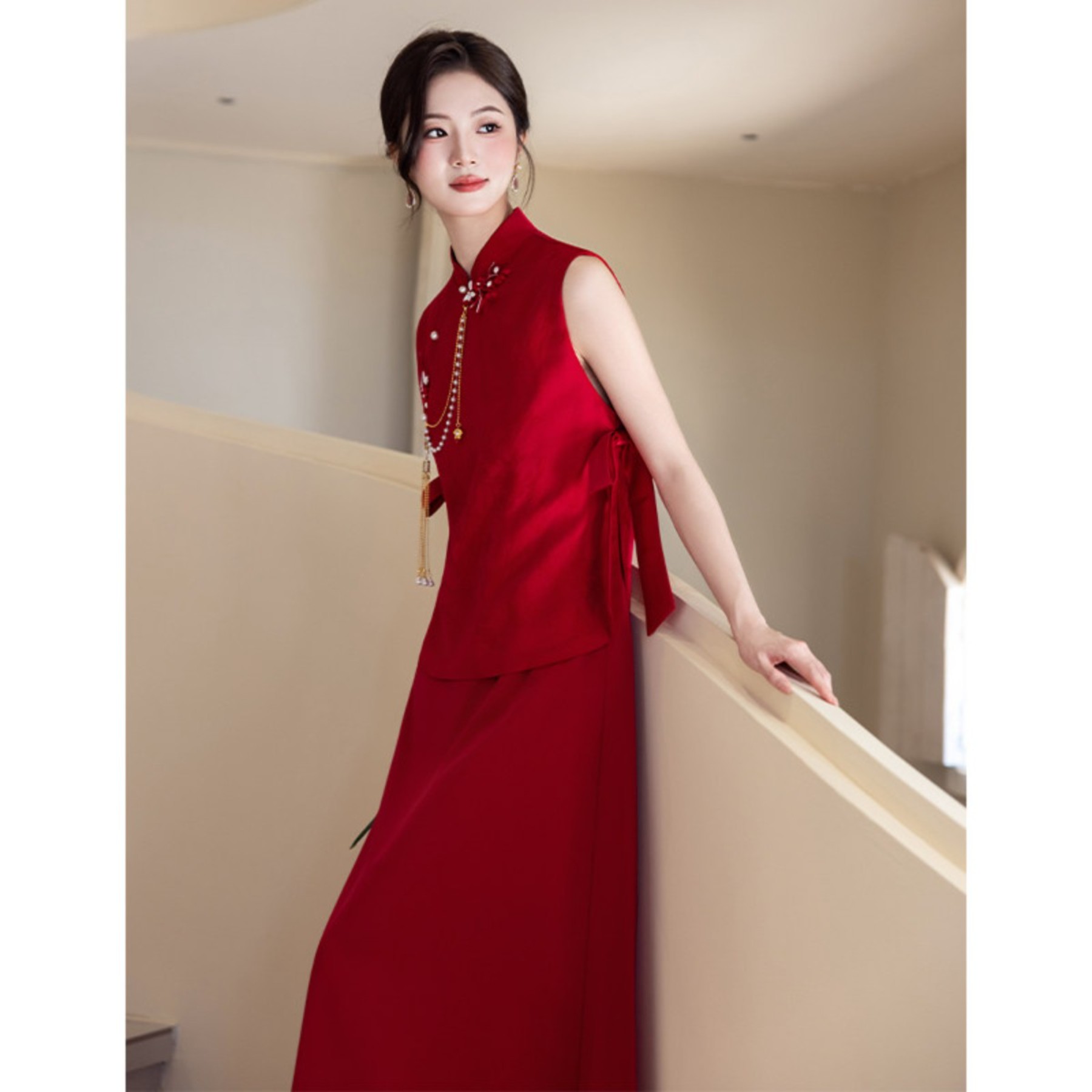 朱雀记敬酒服新娘2026新款红色新中式订婚礼服结婚小个子日常可穿