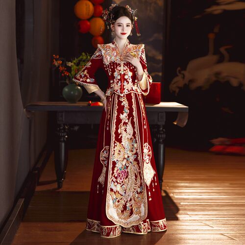 朱雀记秀禾服婚服2026新款新娘中式结婚婚礼出阁服敬酒礼服重工嫁