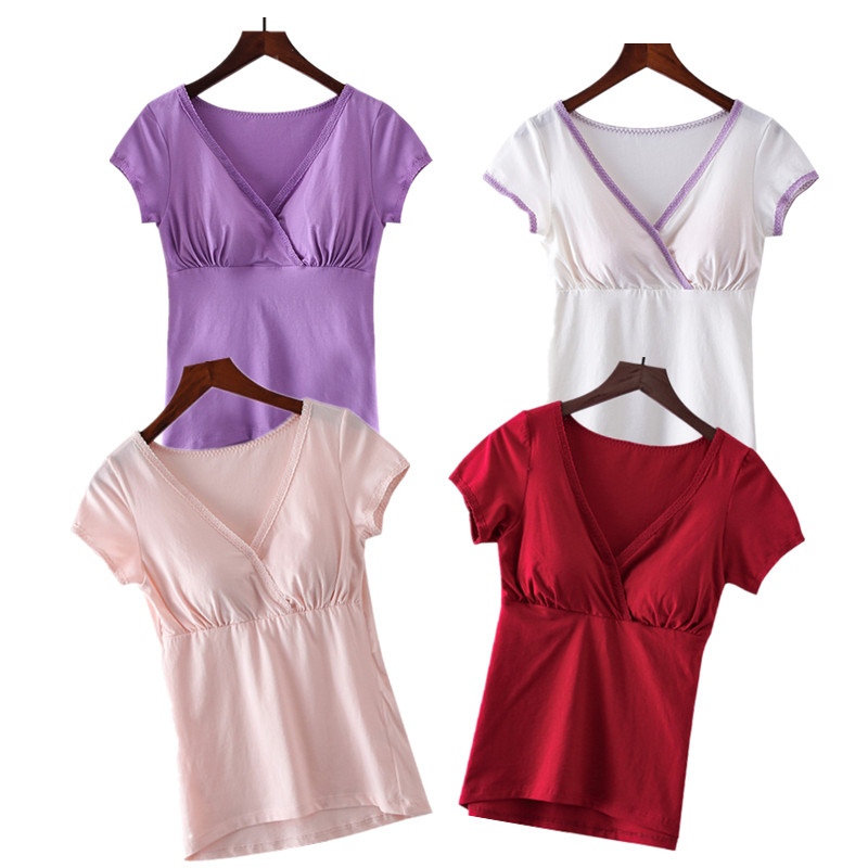 半袖交叉式家居百搭断码清仓睡衣