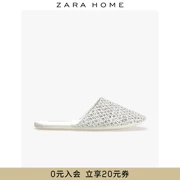 Zara Home Bắc Âu Mùa xuân và mùa thu Trắng trong nhà Hộ gia đình Khách sạn Dép nữ 11800071001 - Trang chủ