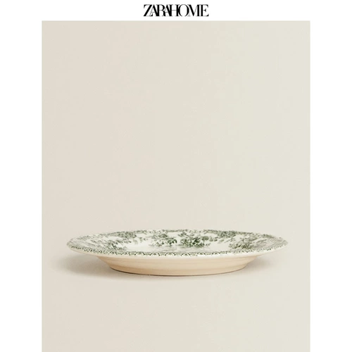 Zara home присоединиться к жизни цветочной печати Salla Plate Retro Ceramics Dessert 42460202528