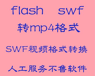 swf格式转换mp4视频flash动画转mp4视频swf电子相册转mp4视频