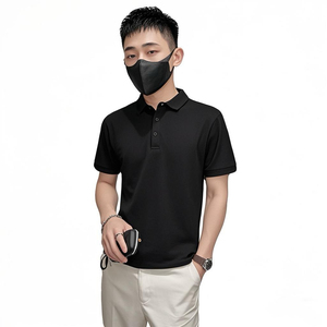101B-PL001-P28控48夏季休闲纯色polo衫百搭翻领社会小伙小码T恤3图片