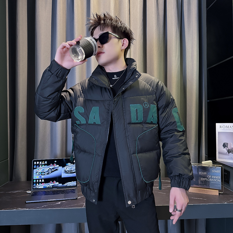 101B-MF109-P128控168冬季立领刺绣棉服保暖棉衣社会潮男士外套2，男装棉衣，电商C301B