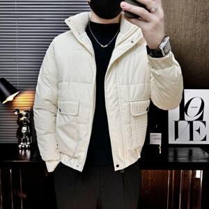 101B-MF100-P128控168冬季立领刺绣棉服保暖棉衣社会潮男士外套5图片