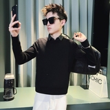 C301B-MY88-P78控108秋冬社会假两件毛衣衬衫领线衣修身男士针织2，男装针织衫/毛衣，电商C301B