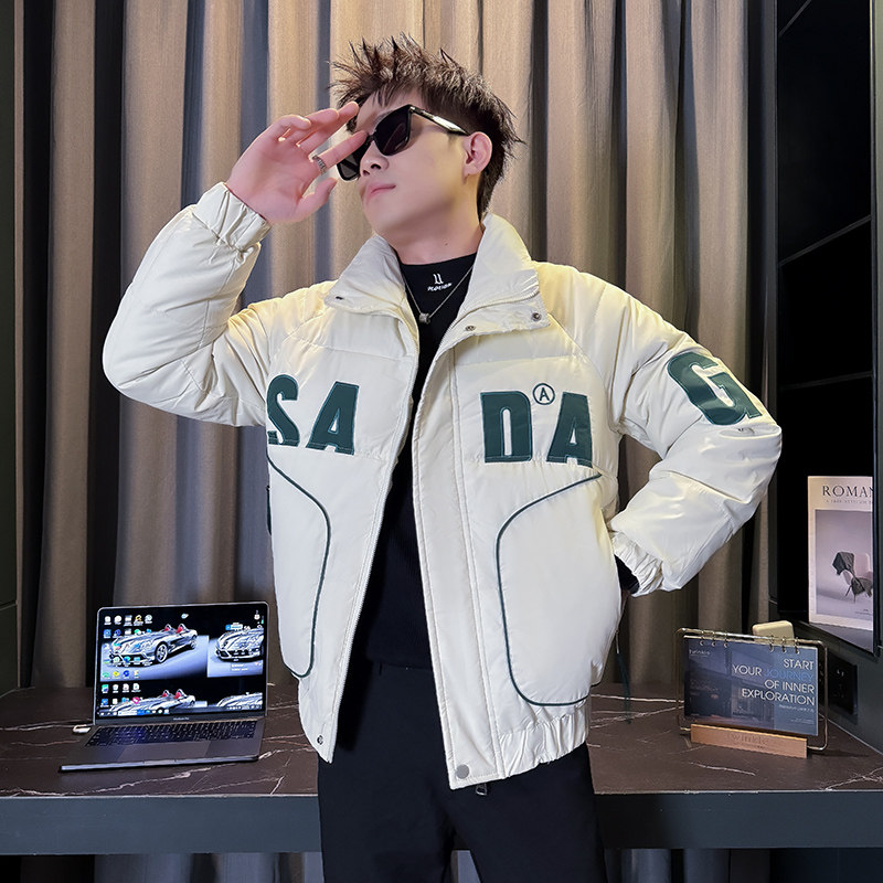 101B-MF109-P128控168冬季立领刺绣棉服保暖棉衣社会潮男士外套1,男装棉衣,电商C301B