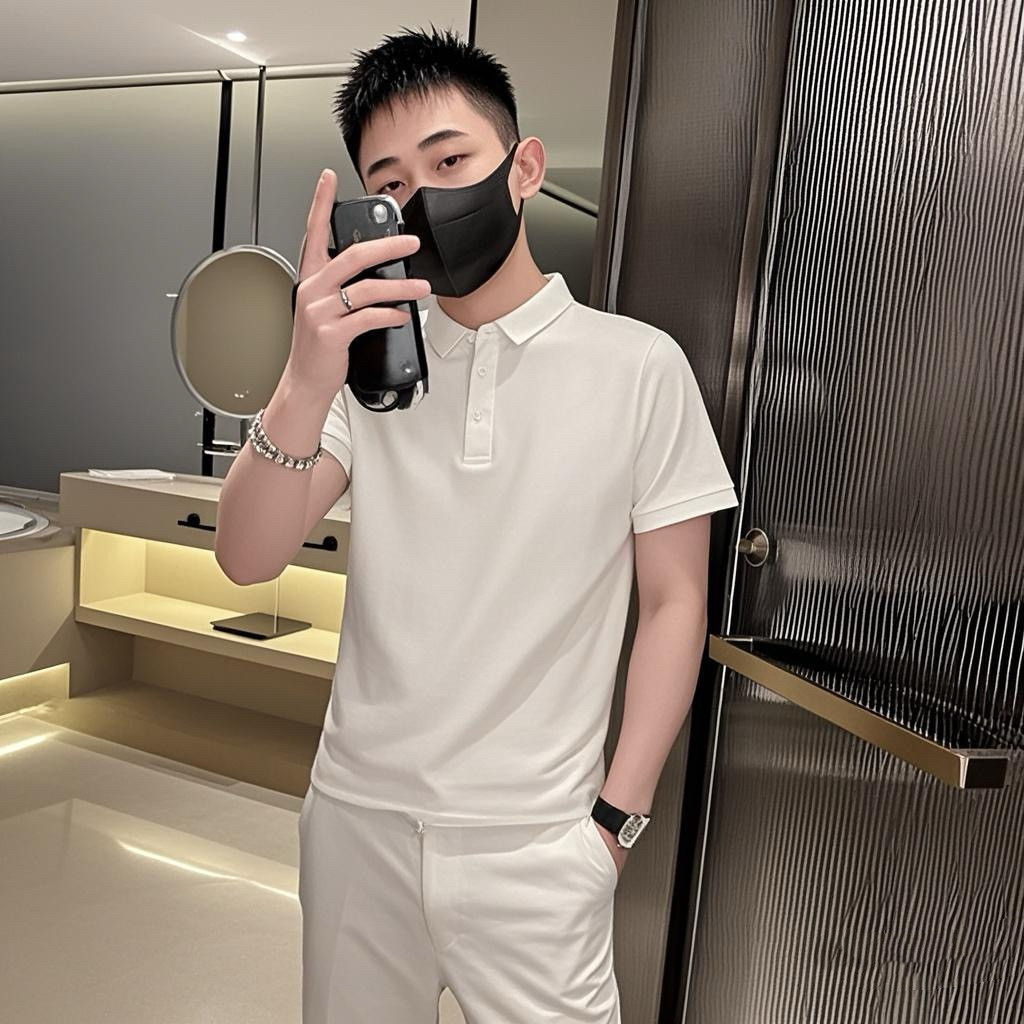 101B-PL001-P28控48夏季休闲纯色polo衫百搭翻领社会小伙小码T恤3,男装T恤,电商C301B