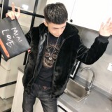 3刺绣仿皮草加绒棉服社会小伙加厚男棉衣保暖外套C301B-PC03，男装棉衣，电商C301B
