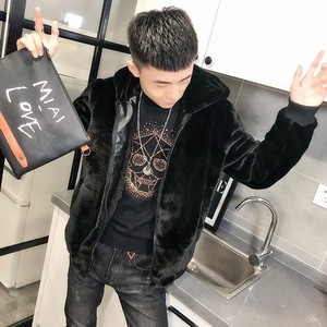 3刺绣仿皮草加绒棉服社会小伙加厚男棉衣保暖外套C301B-PC03图片