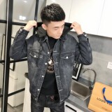 3可卸帽子水洗牛仔衣加绒棉服社会小伙男棉衣外套C301B-NZ09-P120，男装棉衣，电商C301B
