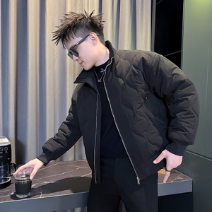 101B-MF210-P148控198冬季立领棉服保暖高领棉衣社会潮男士外套1图片