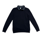 C301B-MY88-P78控108秋冬社会假两件毛衣衬衫领线衣修身男士针织1，男装针织衫/毛衣，电商C301B