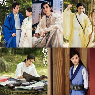 影视古装独孤同款武侠古装侠客服书生服公子服绣花演出服