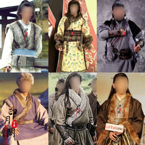 男汉服蒙古袍少数民族草原勇士