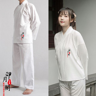 古装 女士中衣睡衣打底衣汉服打底中衣水衣水裤 白色男士 影视古装