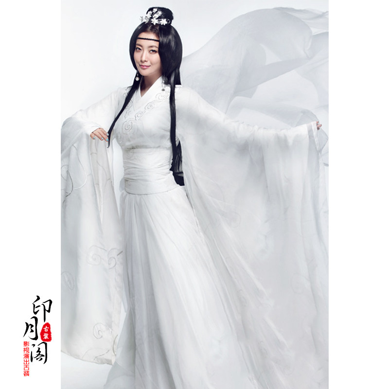 秦汉仙女服白色影视古装玉漱同款