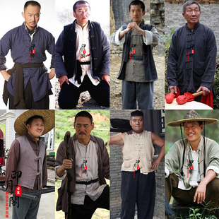 影视棉麻男士民国土匪土八路老百姓农民群演地下党抗日青年古装