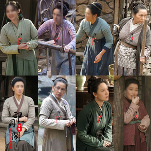 影视唐朝宋朝魏晋风田同款棉麻女士汉服村妇农民村民妇群演古装