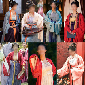 影视装宋朝女士汉服皇后丫鬟贵妃仙女襦裙绣花汉服演出服古装